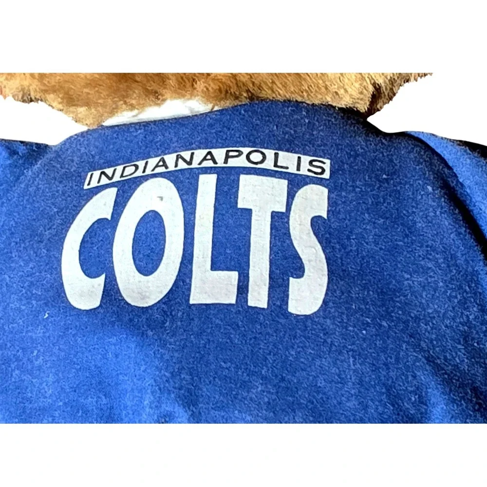 Indianapolis Coltsvintage  Teddy bearFootball Pajamas Plush Toy NFL‎ Licensed